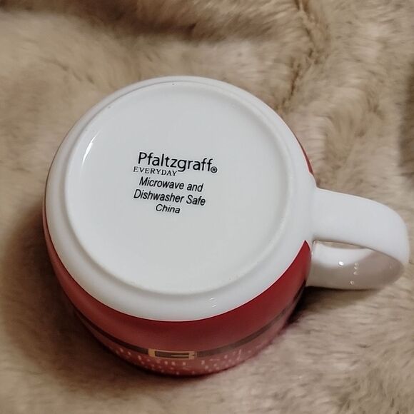 PFALTZGRAFF EVERYDAY "SANTA KNOWS WHAT YOU DID LAST NIGHT" RED COFFEE TEA MUG - Picture 5 of 5